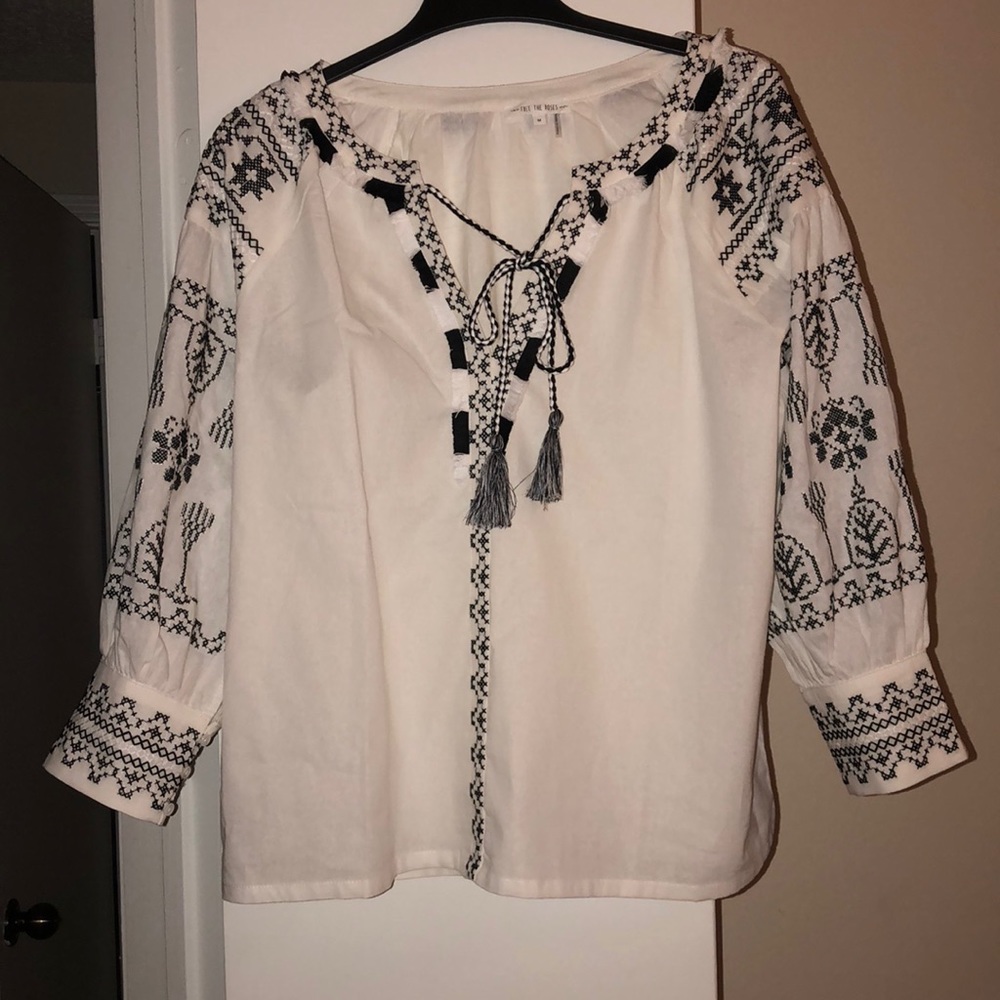 Feel The Roses Embroidered Top